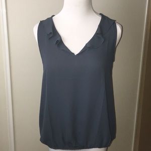 BNWT Blue-Grey Loft Blouse in XS
